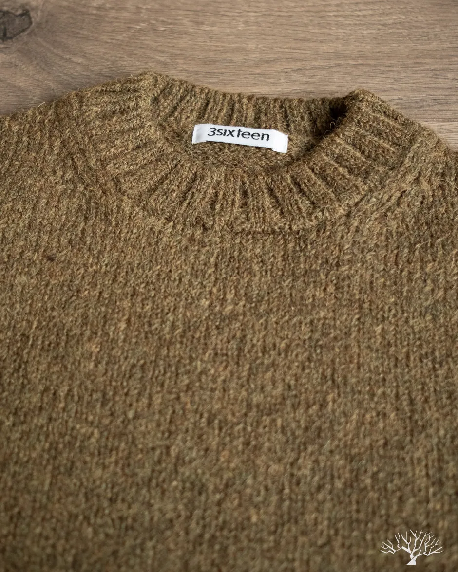 Alpaca Crewneck Sweater - Forest
