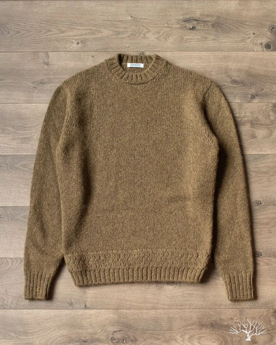 Alpaca Crewneck Sweater - Forest
