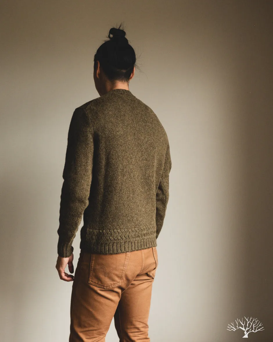 Alpaca Crewneck Sweater - Forest