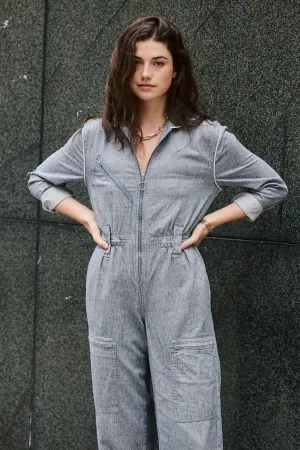 Amelia All in One in Indigo Linen