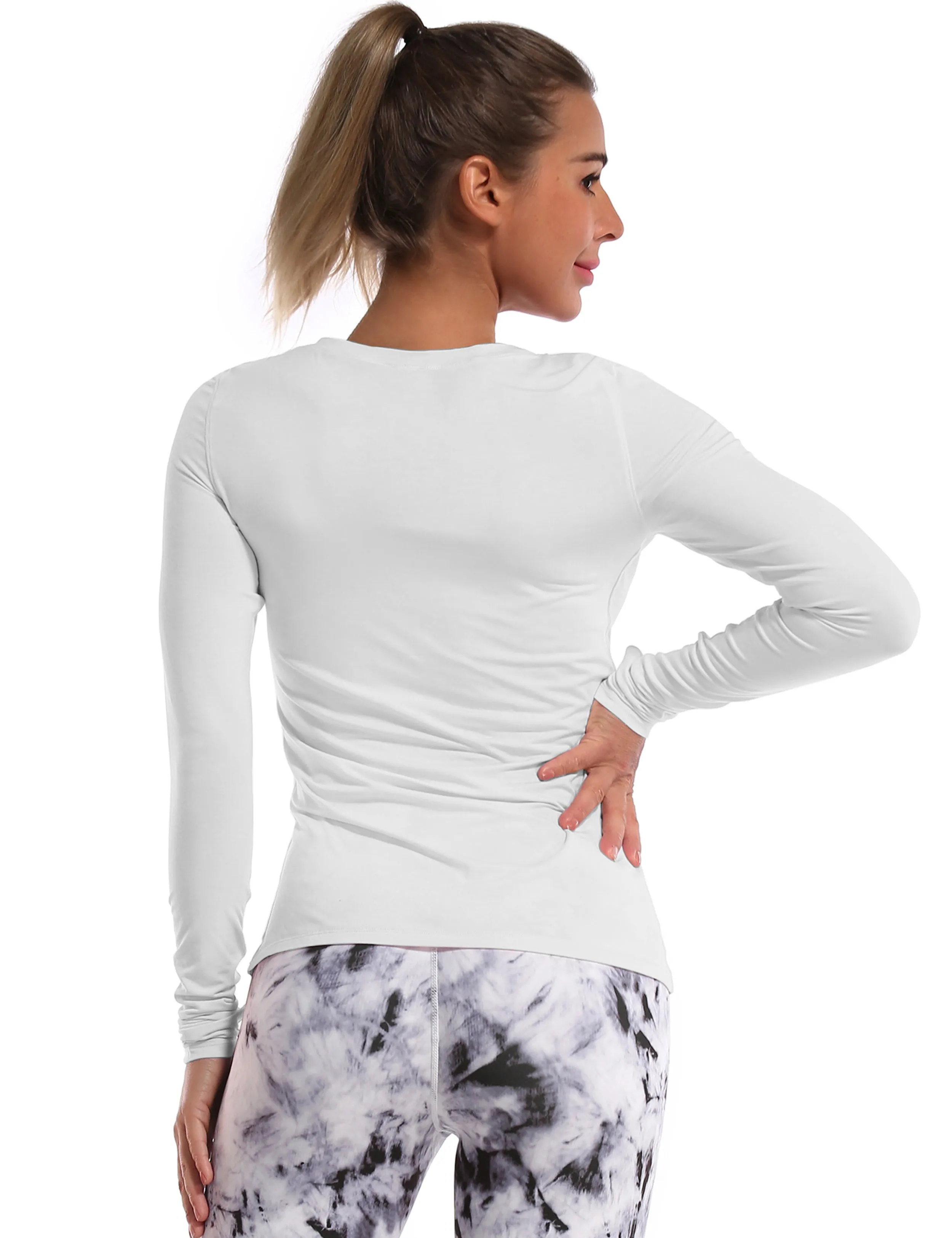 Athlete Long Sleeve Tops lightgray