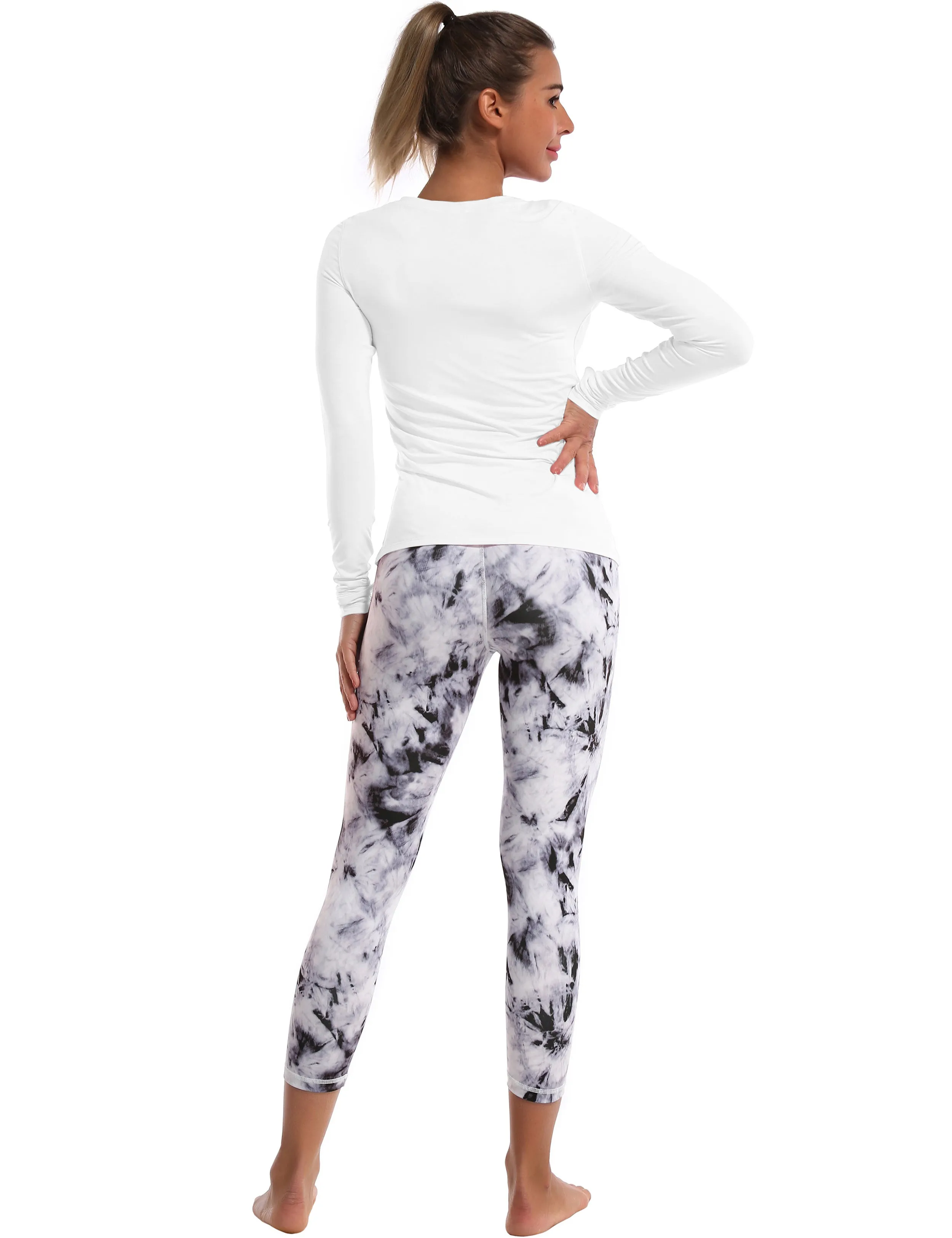 Athlete Long Sleeve Tops white ins_Tall Size