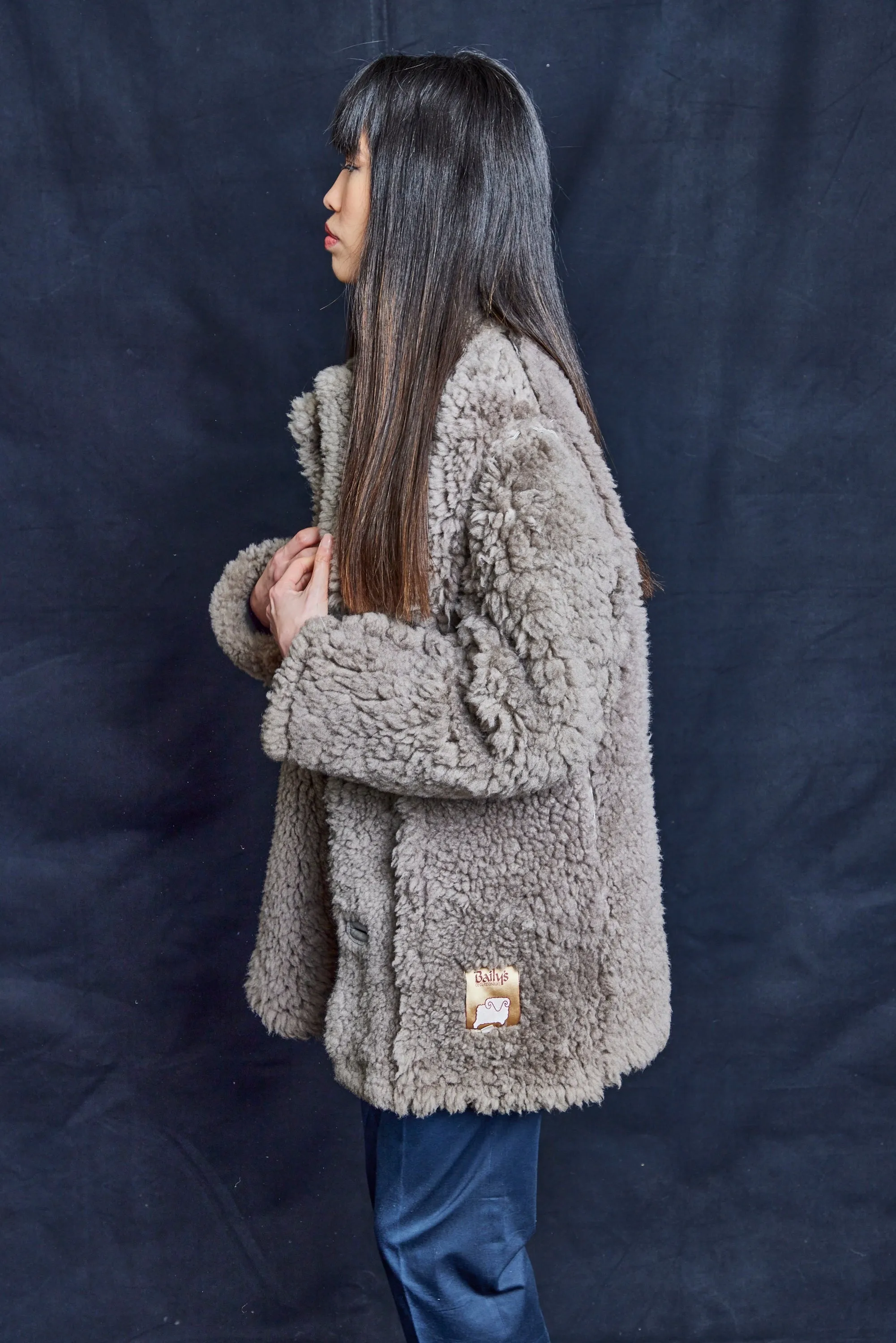 Baily's Grey Sheepskin Jacket