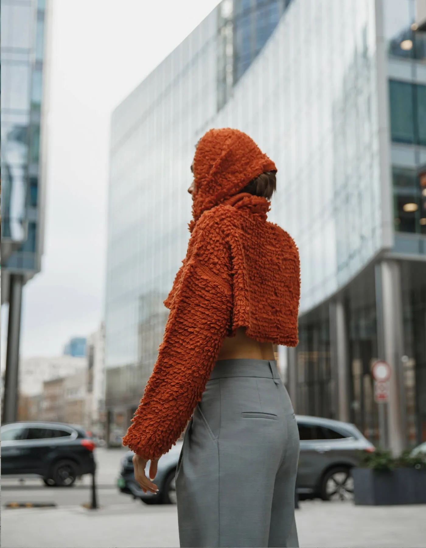 Brown Straight Fit Pants