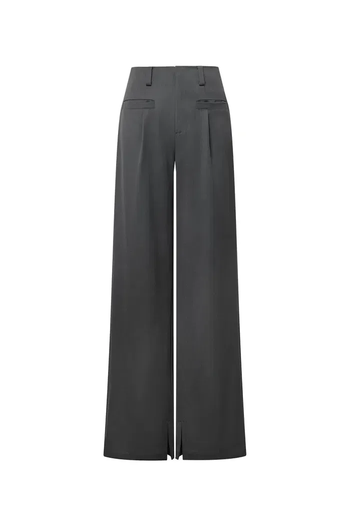 Brydie Straight-Leg Trousers in Sheep Wool