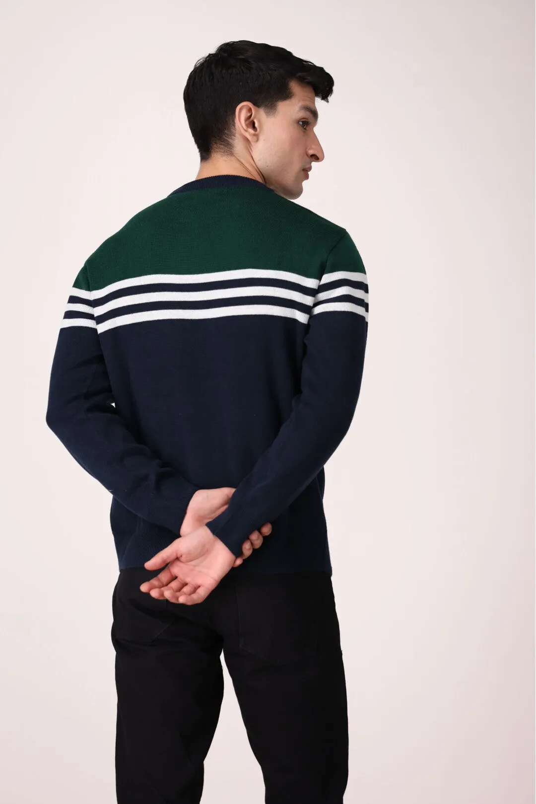 COLOR BLOCK SWEATER