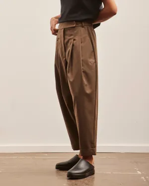Cordera Mohair Tailoring Carrot Pants, Teak