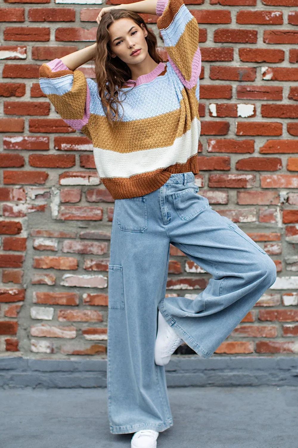 Count My Stripes Sweater