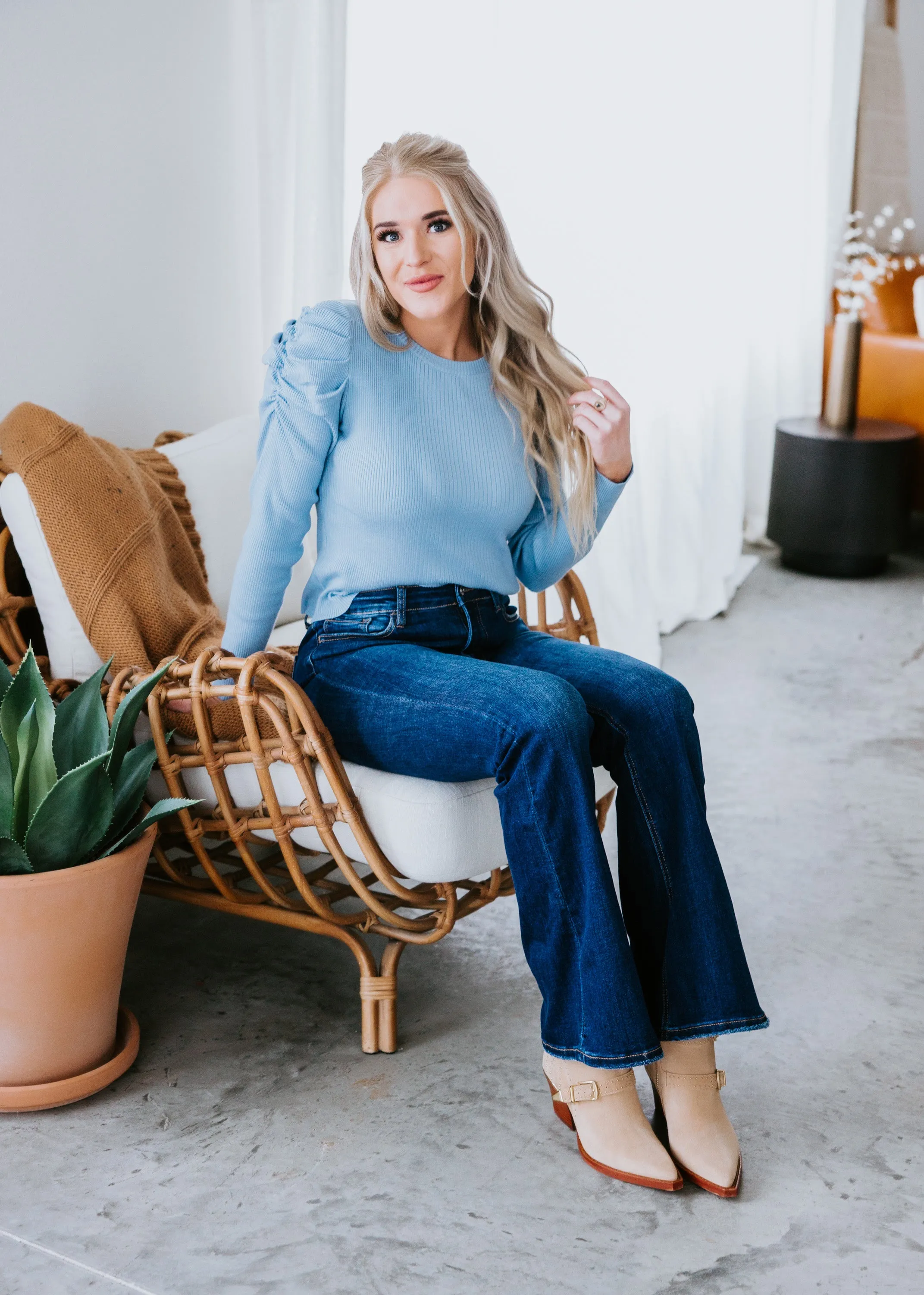 Darcie Puff Sleeve Sweater