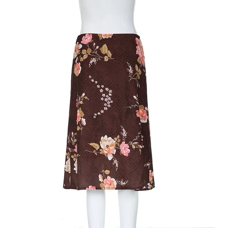 Darlene Floral Midi Skirt