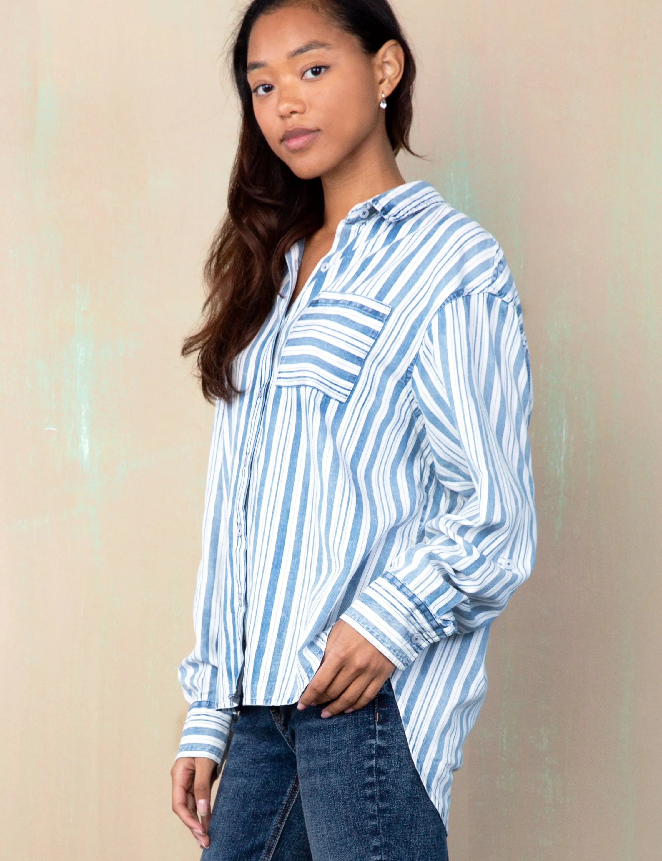Denim Stripes Shirt