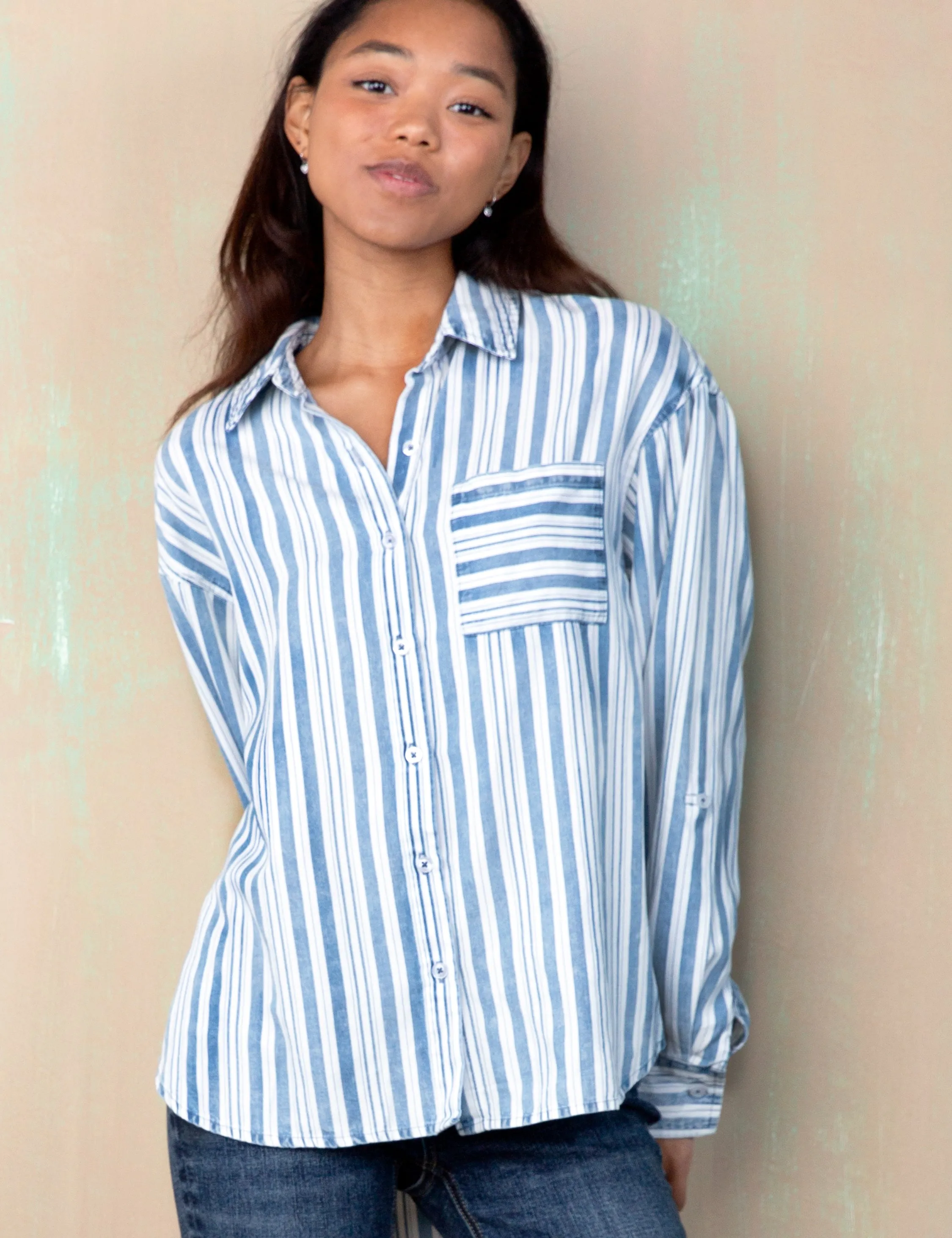 Denim Stripes Shirt
