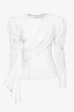Draped Cotton Top