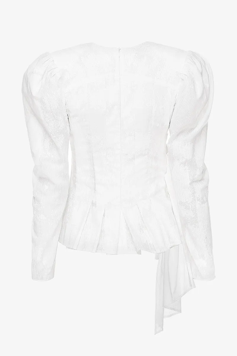 Draped Cotton Top