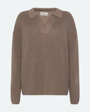 Ella polo jumper 4153 - Shitake