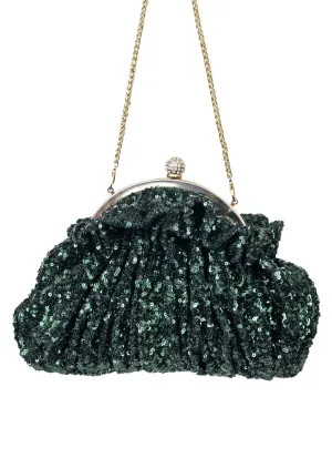 Emerald Green Starlight Clutch Bag