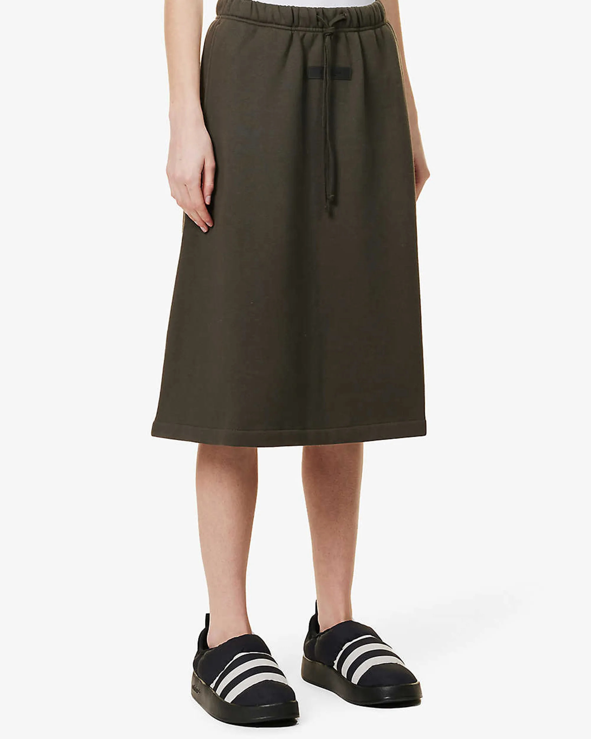 Essentials Short Skirt - Off Black