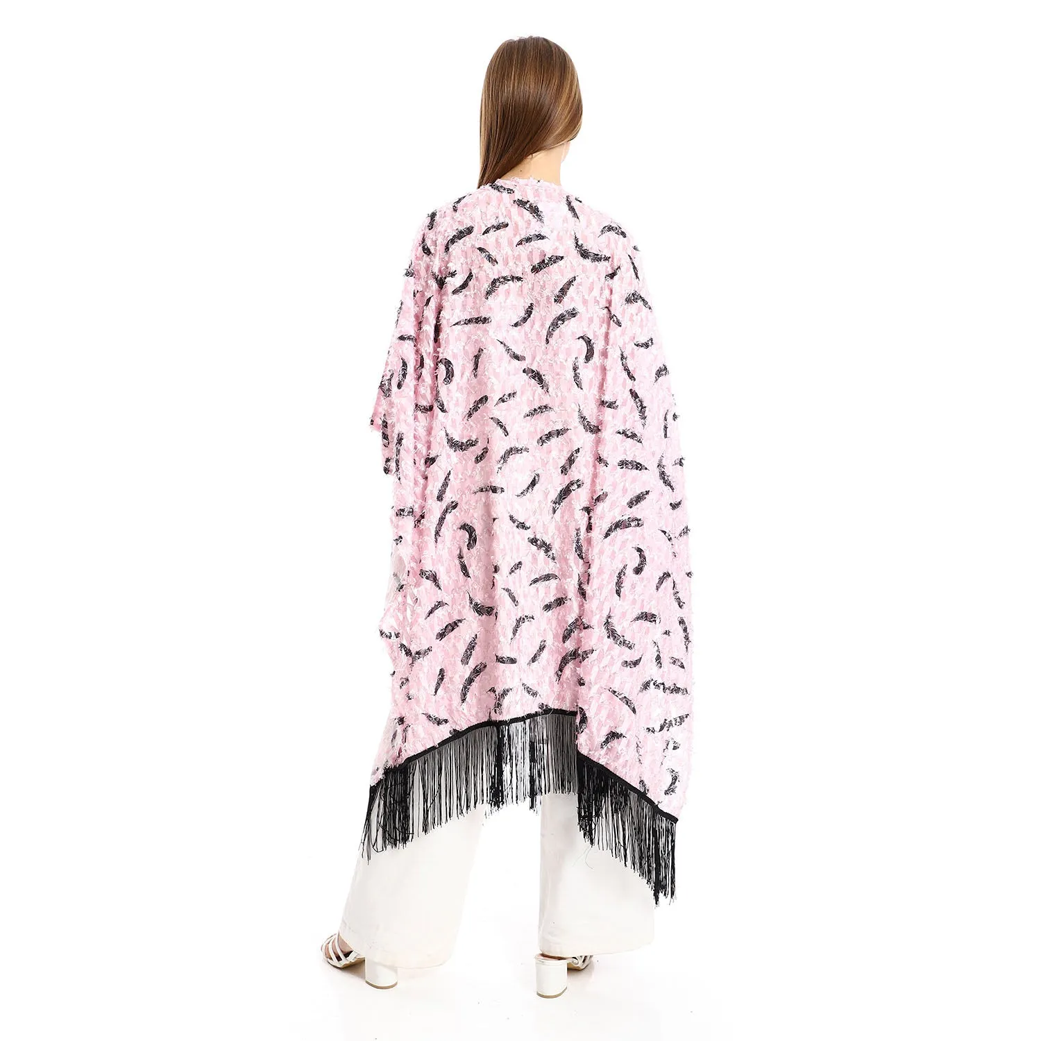 Eyelash Open Neckline Cardigan - Kady