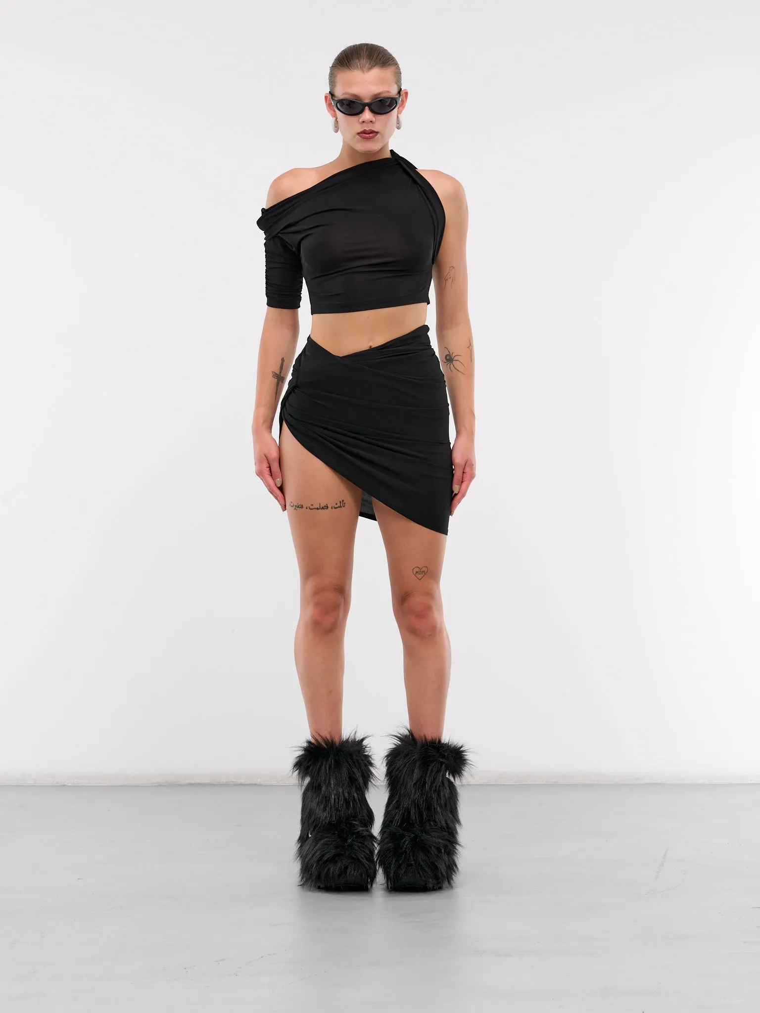 Faux Fur Boots (24-07476-001-BLACK)