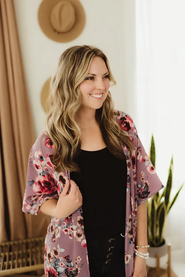 Floral Printed Kimono