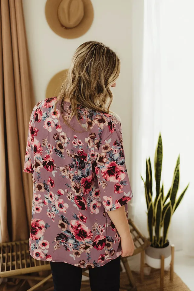 Floral Printed Kimono