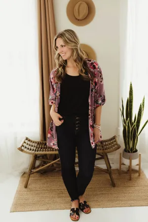 Floral Printed Kimono