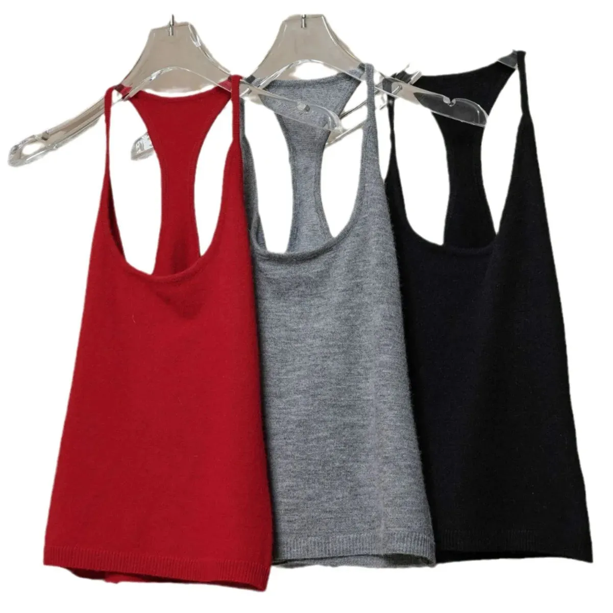 FLYTONN-Summer Sexy Wool Tank Tops Soft, Skin Friendly, Slim Fit Top for Women