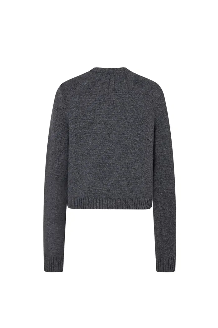 Galop Jacquard Cardigan in Merino-Cashmere Knit