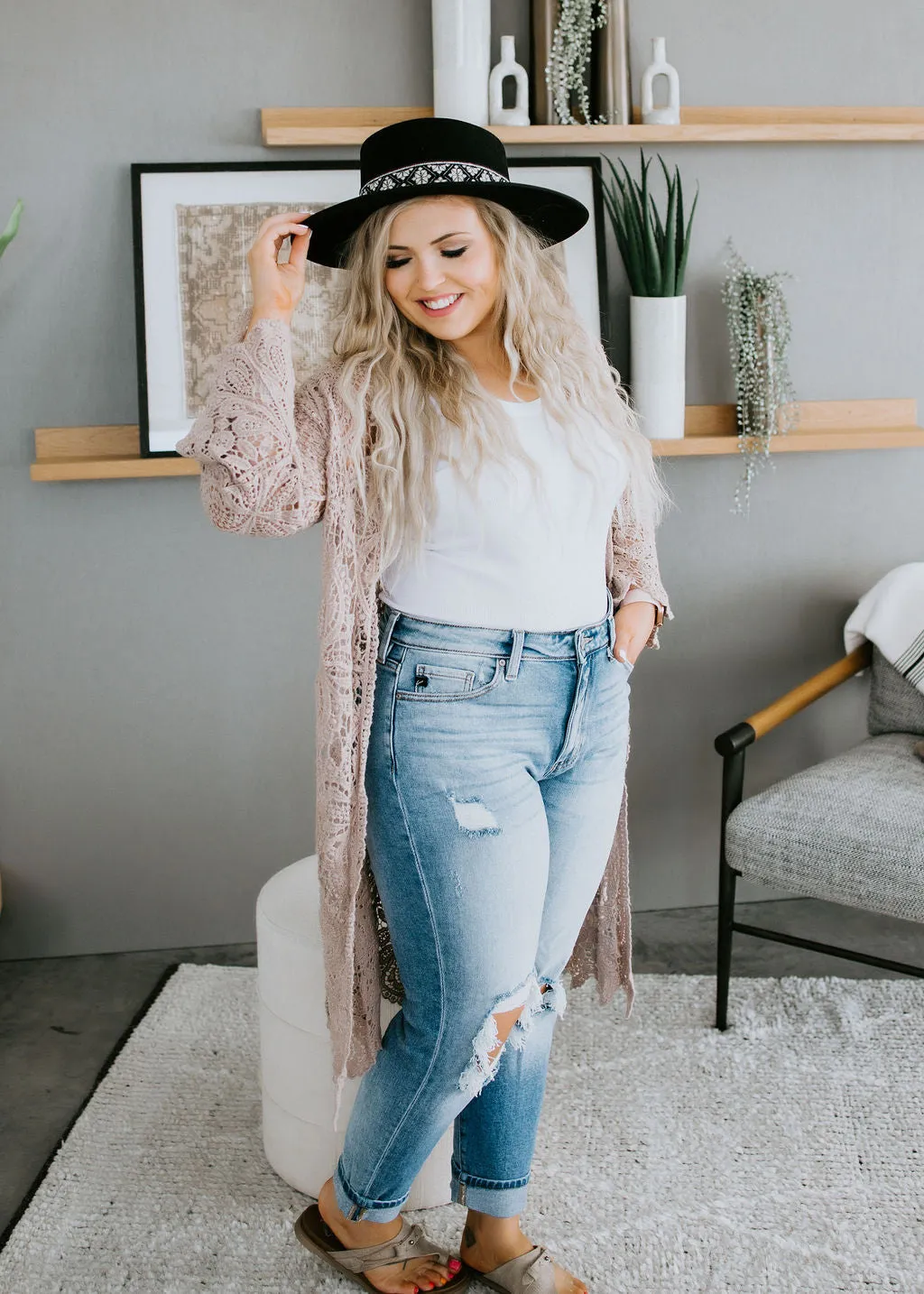 Hilary Crochet Lace Cardigan