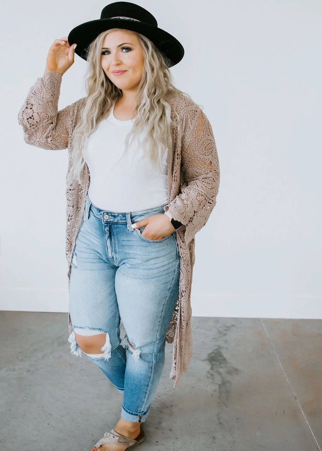 Hilary Crochet Lace Cardigan