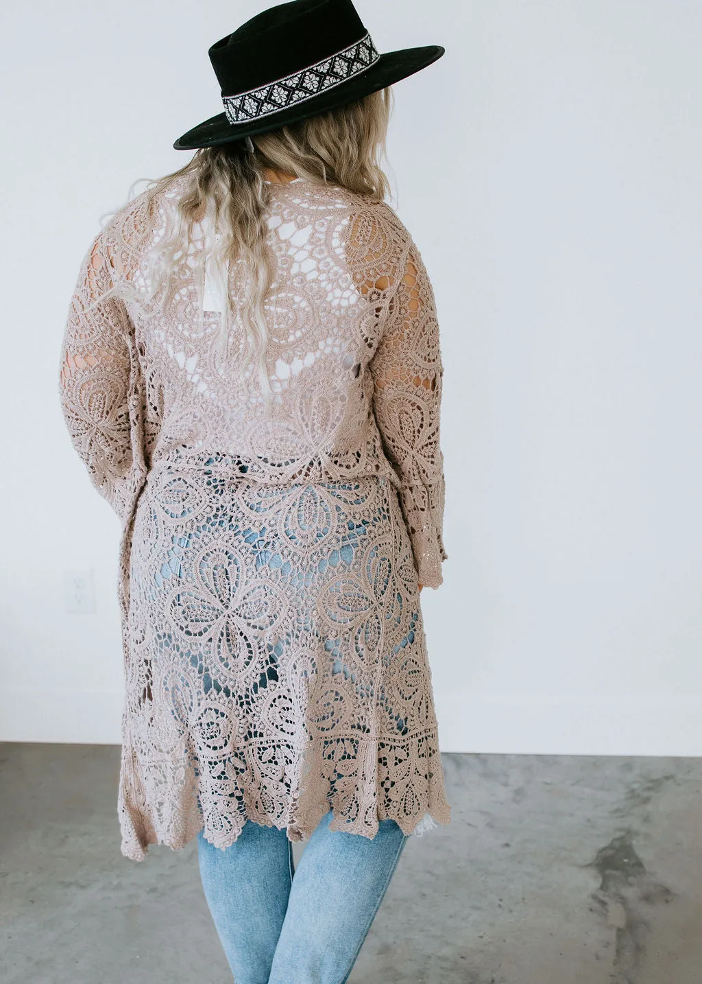 Hilary Crochet Lace Cardigan