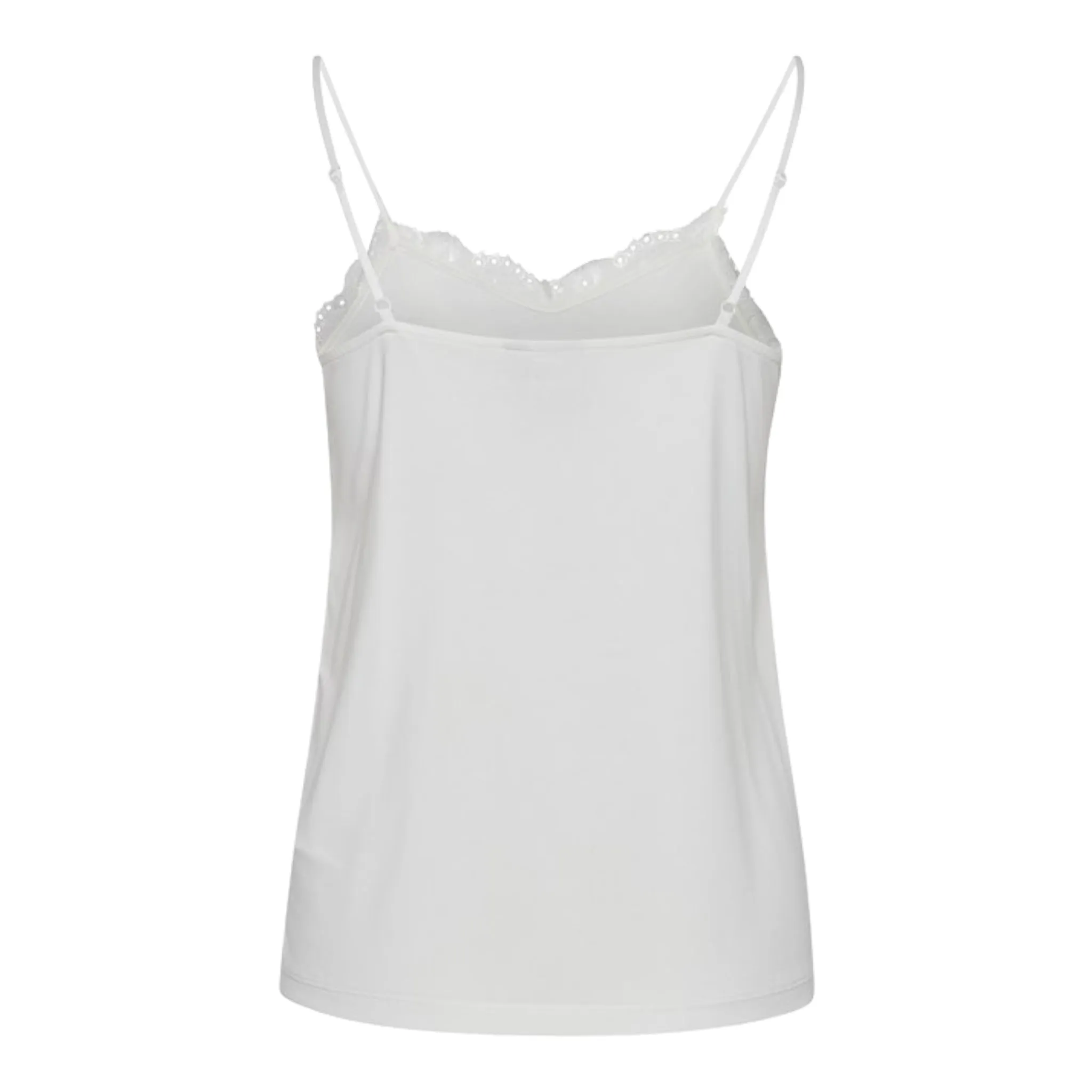 ICHI Like Cami Top Off White