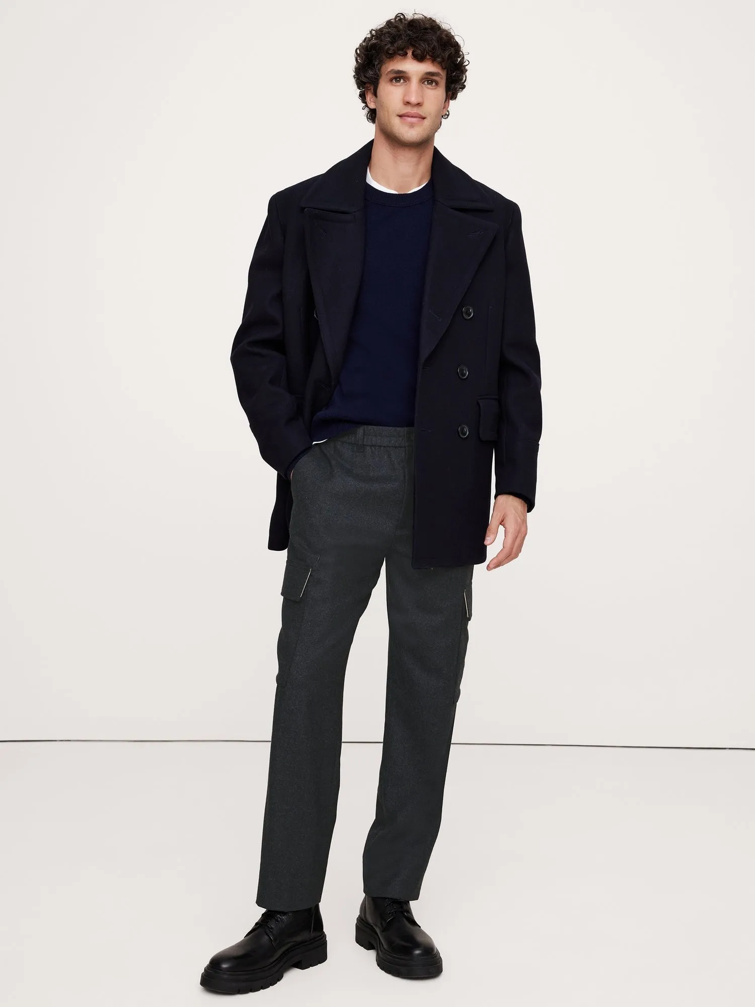 Italian Flannel Pull-On Cargo Pant