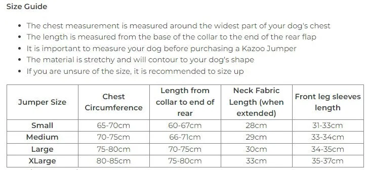 Kazoo Greyhound Softie Dog Jumper Grey 70-75cm Large