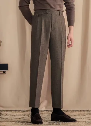 Khakhi Elegant Wool Gurkha Pants by Italian Vega® (Winter Edition)