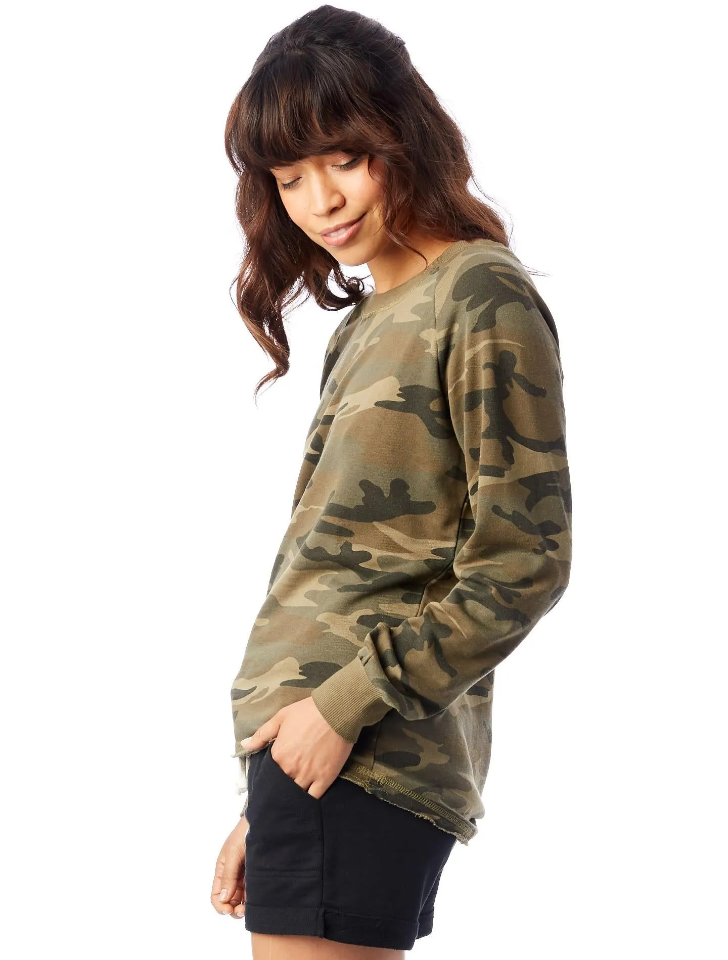 Lazy Day French Terry Pullover (Camo)