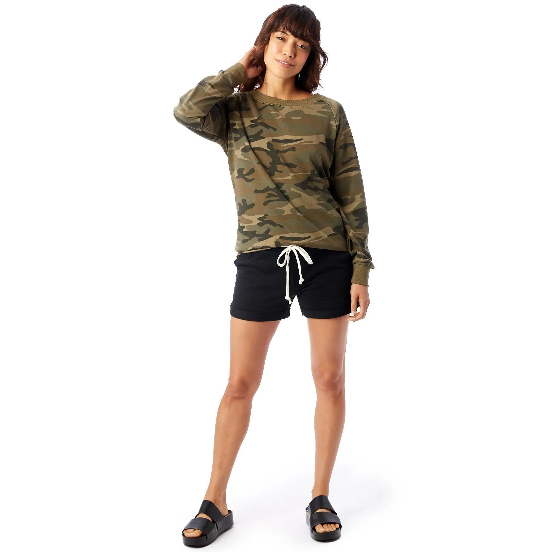 Lazy Day French Terry Pullover (Camo)