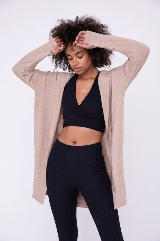 Lindsey Longline Hooded Cardigan with Pockets