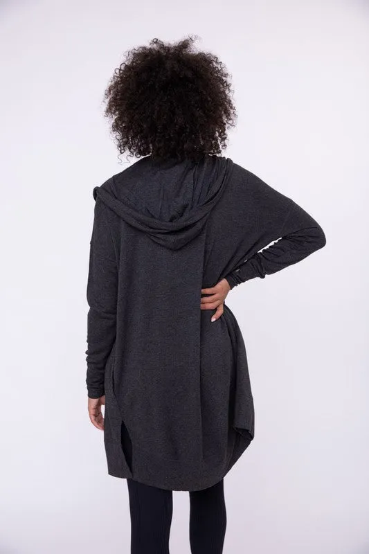 Lindsey Longline Hooded Cardigan with Pockets