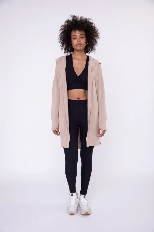 Lindsey Longline Hooded Cardigan with Pockets