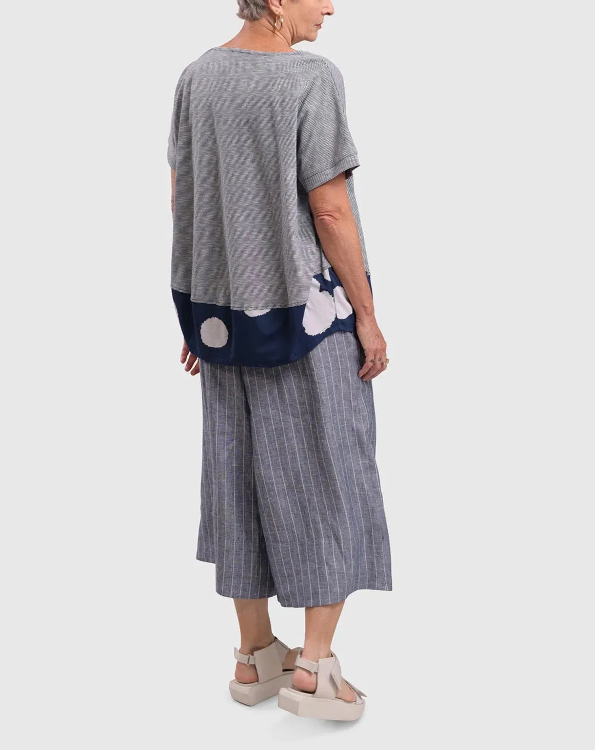 Linea Palazzo Crop Pants, Sky