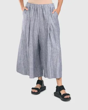 Linea Palazzo Crop Pants, Sky