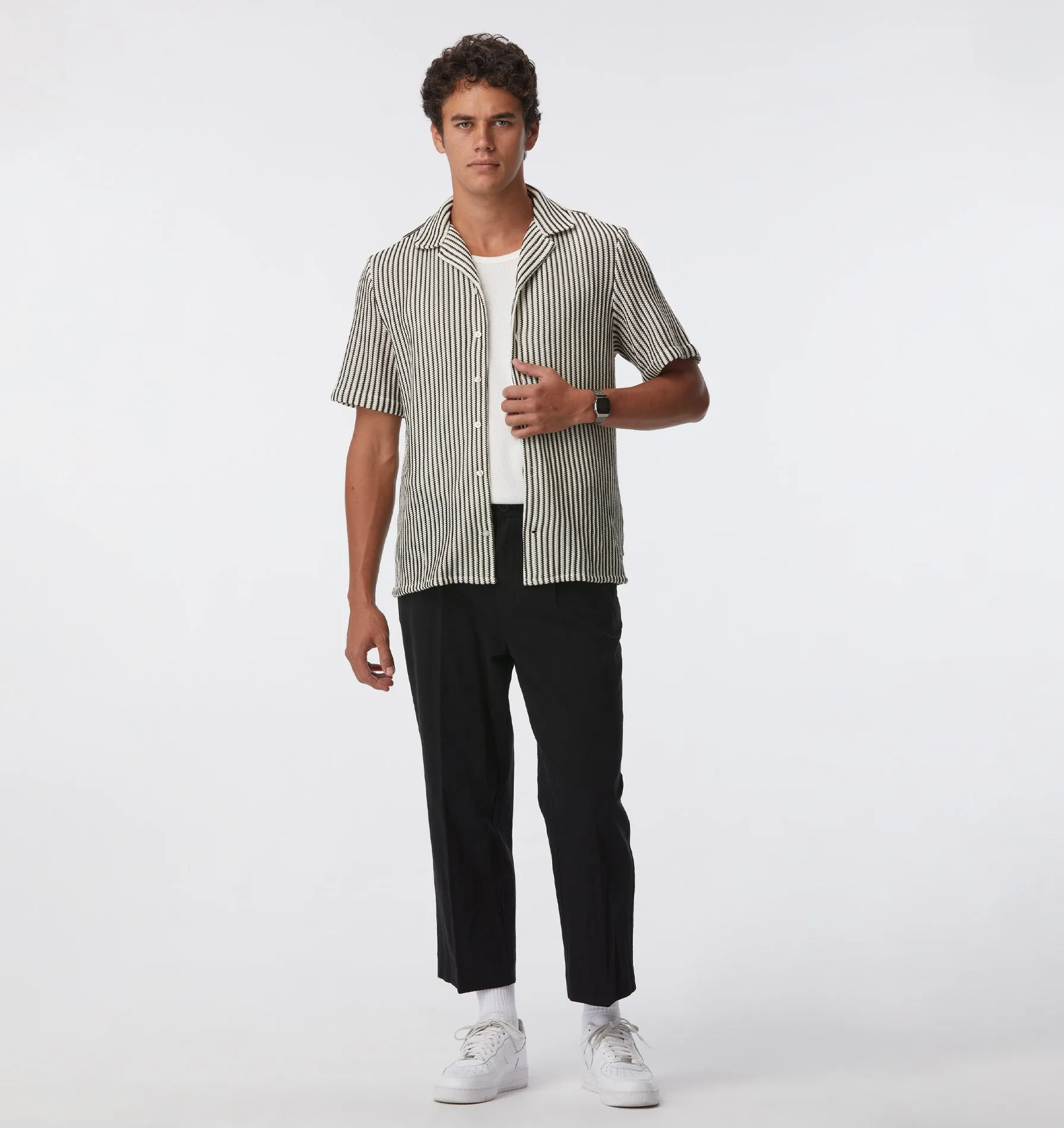 Linen Devin Pant - Black