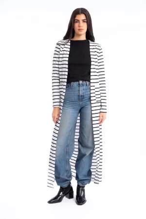 Long Sleeves Slip On Long Cardigan - Kady