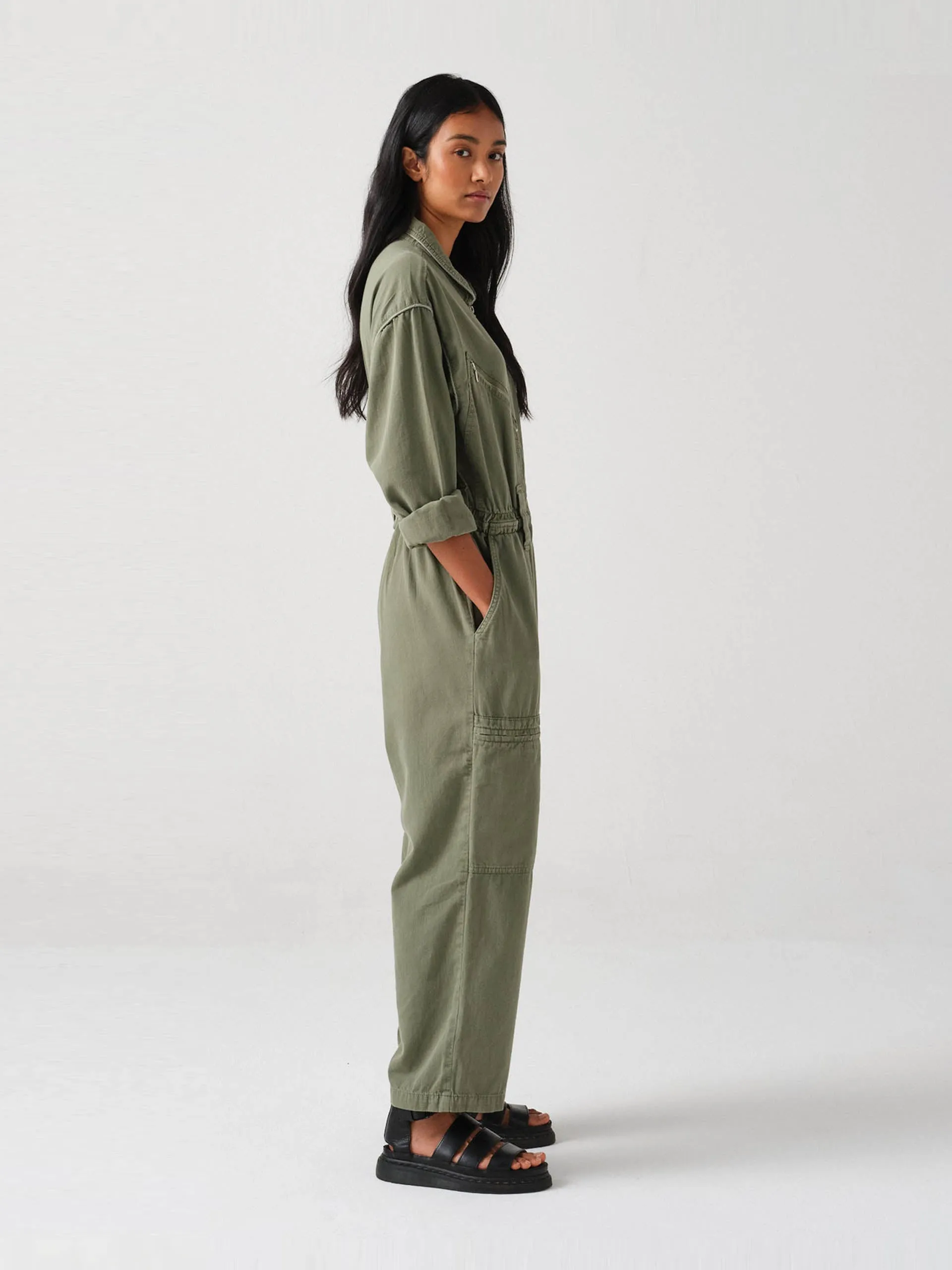 Moss green Amelia all in one