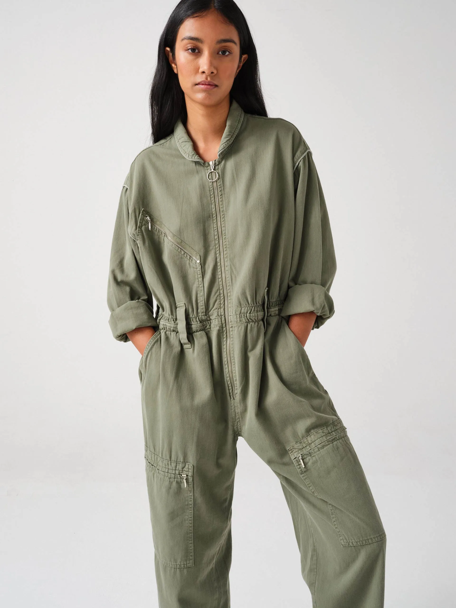 Moss green Amelia all in one