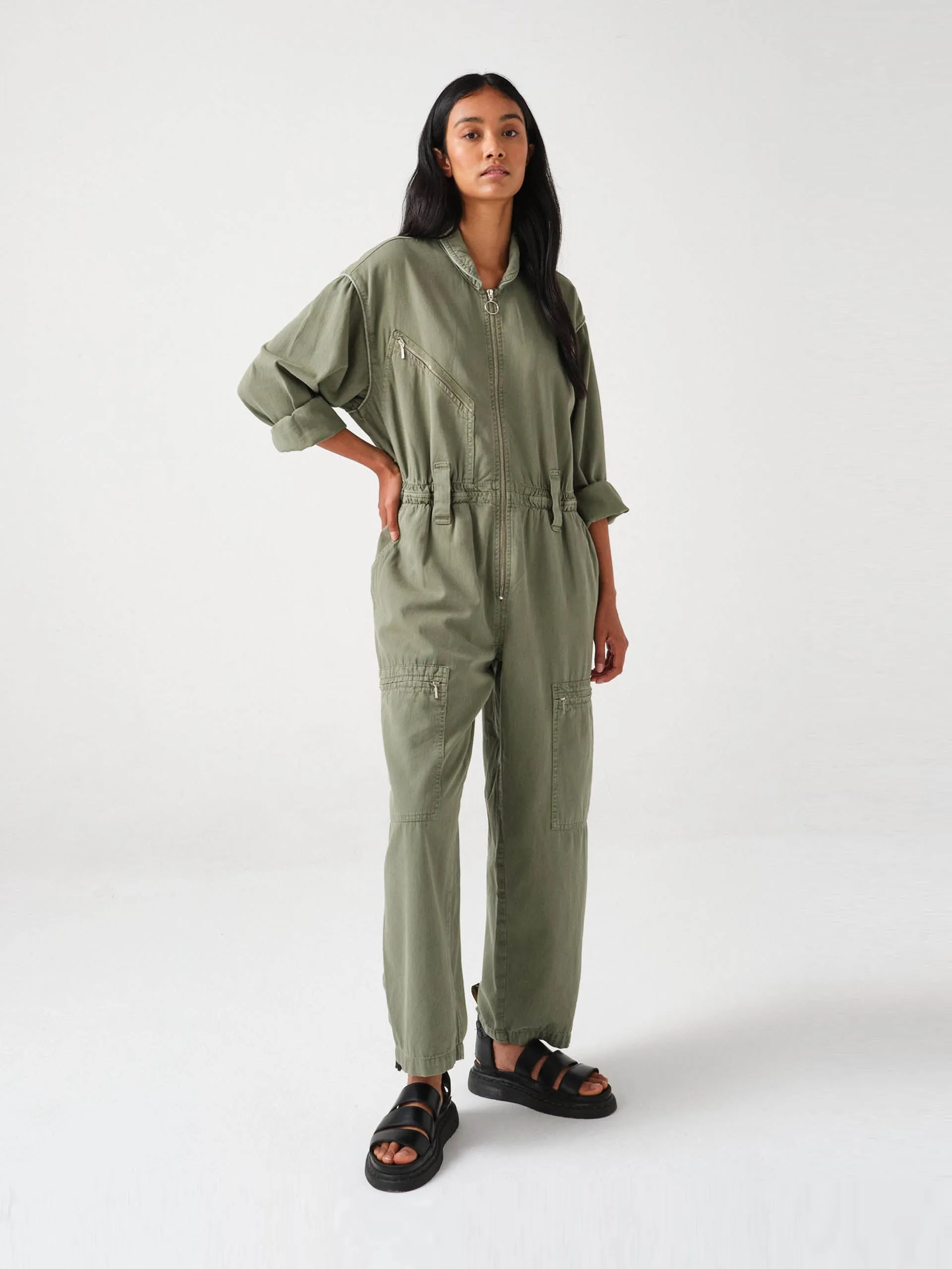 Moss green Amelia all in one