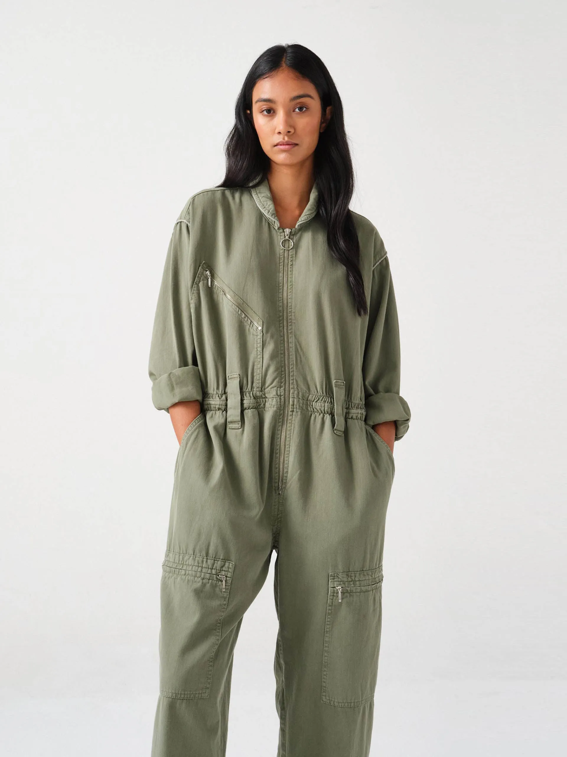 Moss green Amelia all in one