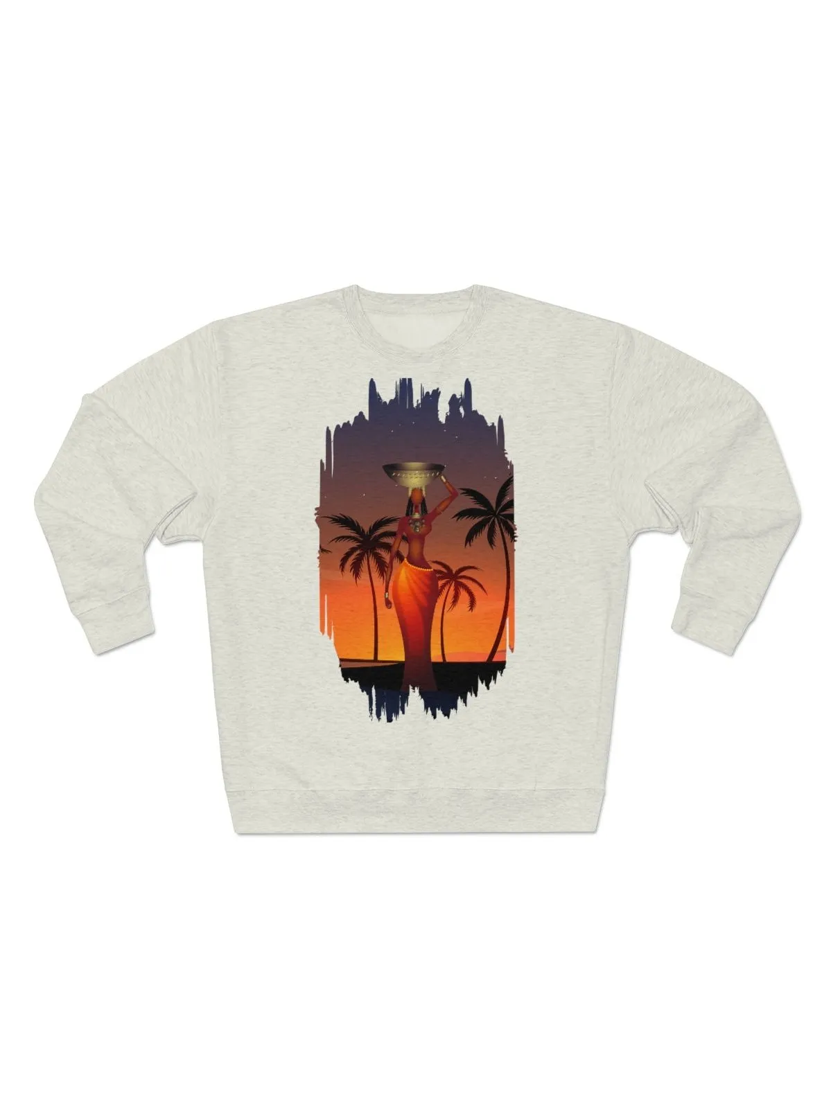 Oatmeal Tribal Woman Sweatshirt
