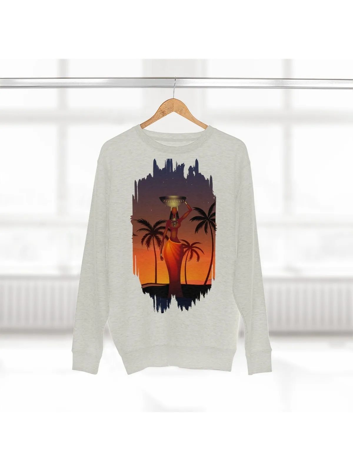 Oatmeal Tribal Woman Sweatshirt